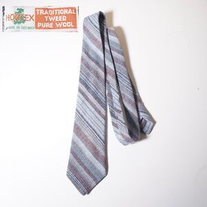 Hortex Tweed Tie Traditional Tweed Pure Wool Made in Ireland